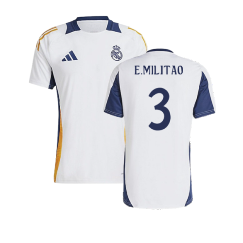 2024-2025 Real Madrid Training Shirt (White) (E.Militao 3)