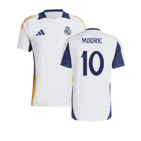 2024-2025 Real Madrid Training Shirt (White) (Modric 10)