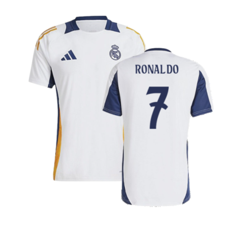 2024-2025 Real Madrid Training Shirt (White) (Ronaldo 7)