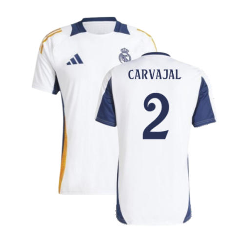 2024-2025 Real Madrid Training Tee (White) (Carvajal 2)