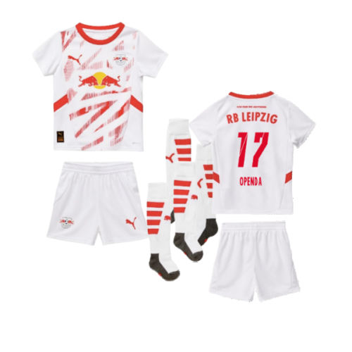 2024-2025 Red Bull Leipzig Home Mini Kit (Openda 17)