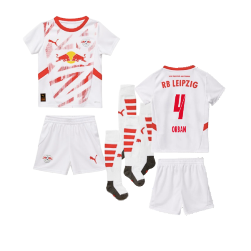 2024-2025 Red Bull Leipzig Home Mini Kit (Orban 4)