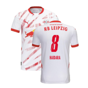 2024-2025 Red Bull Leipzig Home Shirt (Haidara 8)