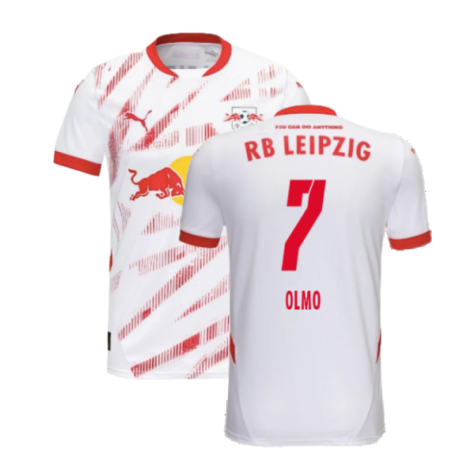 2024-2025 Red Bull Leipzig Home Shirt (Kids) (Olmo 7)