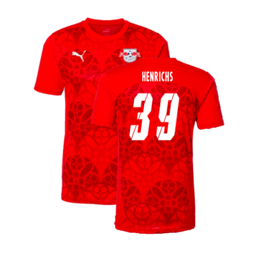 2024-2025 Red Bull Leipzig Pre-Match Shirt (Red) (Henrichs 39)