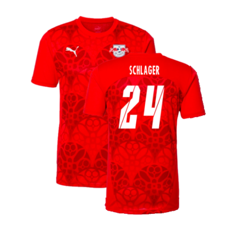 2024-2025 Red Bull Leipzig Pre-Match Shirt (Red) (Schlager 24)