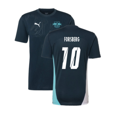 2024-2025 Red Bull Leipzig Training Shirt (Dark Night) (Forsberg 10)