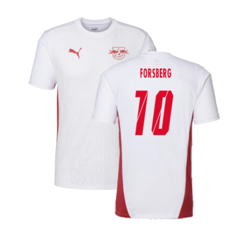 2024-2025 Red Bull Leipzig Training Shirt (White) (Forsberg 10)