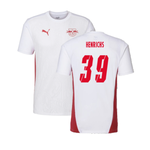 2024-2025 Red Bull Leipzig Training Shirt (White) (Henrichs 39)