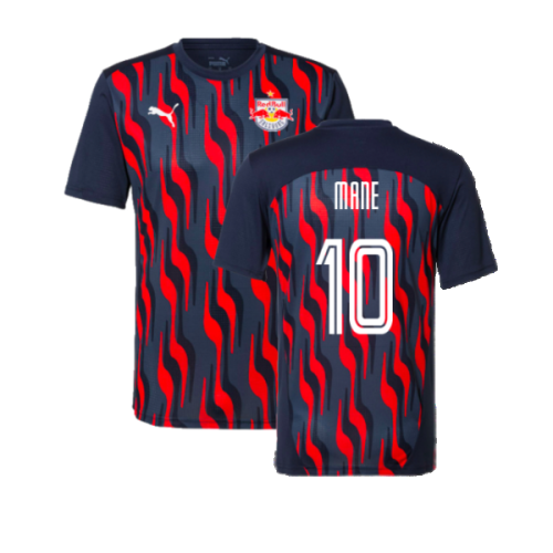 2024-2025 Red Bull Salzburg Pre-Match Shirt (Navy) (Mane 10)