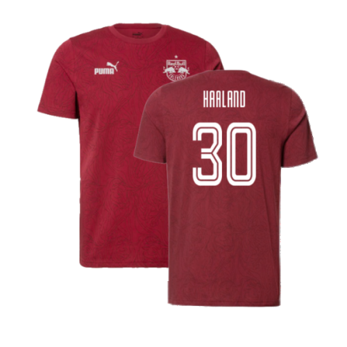 2024-2025 Red Bull Salzburg Training Shirt (Dark Clove) (Haaland 30)