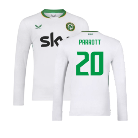 2024-2025 Republic of Ireland Away Long Sleeve Shirt (Parrott 20)