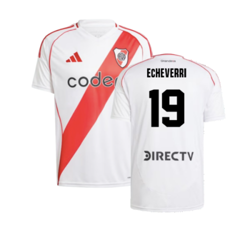 2024-2025 River Plate Home Shirt (Echeverri 19)