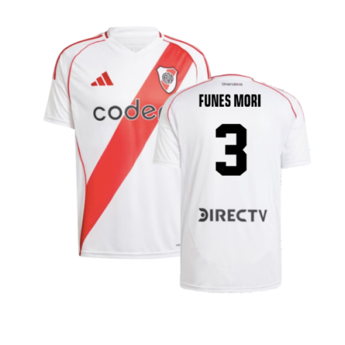 2024-2025 River Plate Home Shirt (Funes Mori 3)