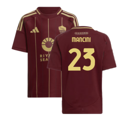 2024-2025 Roma Home Shirt (Kids) (Mancini 23)