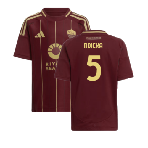 2024-2025 Roma Home Shirt (Kids) (Ndicka 5)