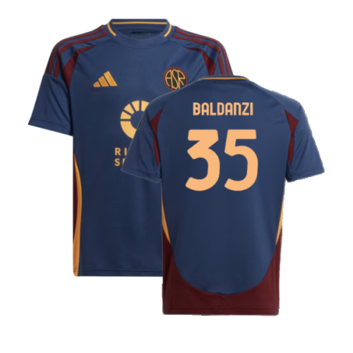 2024-2025 Roma Third Shirt (Kids) (Baldanzi 35)