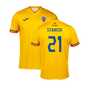 2024-2025 Romania Home Supporters Shirt (Kids) (Stanciu 21)