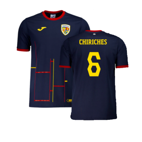 2024-2025 Romania Presentation S/S T-shirt (Navy) (Chiriches 6)