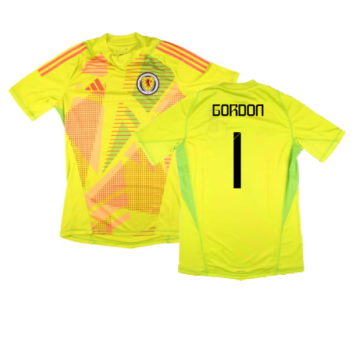 2024-2025 Scotland Home Goalkeeper Shirt (Yellow) (Gordon 1)