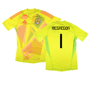 2024-2025 Scotland Home Goalkeeper Shirt (Yellow) (McGregor 1)