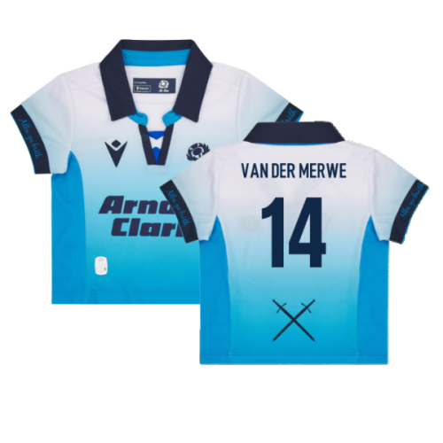 2024-2025 Scotland Rugby Away Baby Shirt (Van Der Merwe 14)