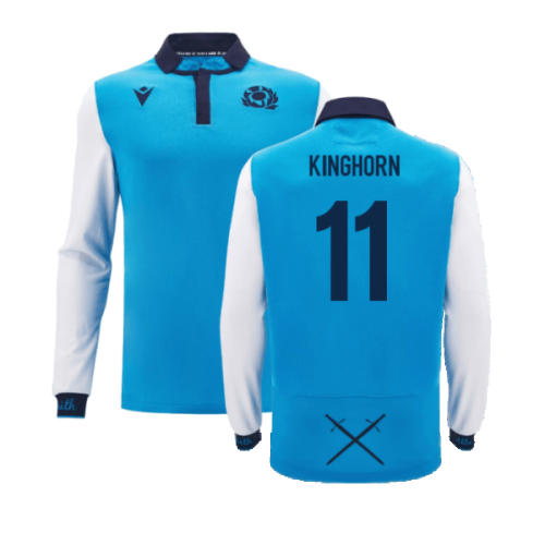 2024-2025 Scotland Rugby Away LS Cotton Shirt (Kinghorn 11)