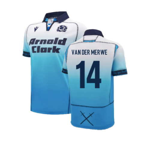 2024-2025 Scotland Rugby Away Replica Shirt (Van Der Merwe 14)