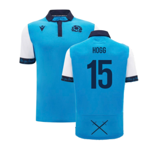 2024-2025 Scotland Rugby Away SS Cotton Shirt (Kids) (Hogg 15)