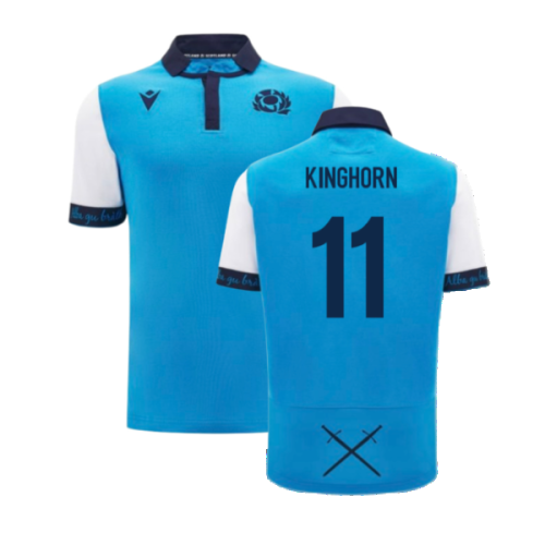 2024-2025 Scotland Rugby Away SS Cotton Shirt (Kids) (Kinghorn 11)