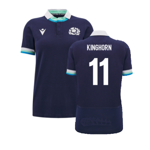 2024-2025 Scotland Rugby Home Cotton Shirt (Womens) (Kinghorn 11)