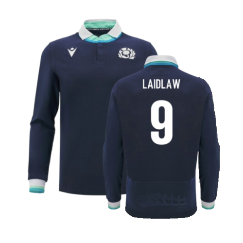 2024-2025 Scotland Rugby Home LS Cotton Shirt (Laidlaw 9)