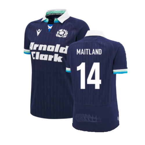 2024-2025 Scotland Rugby Home Poly Replica Shirt (Womens) (Maitland 14)