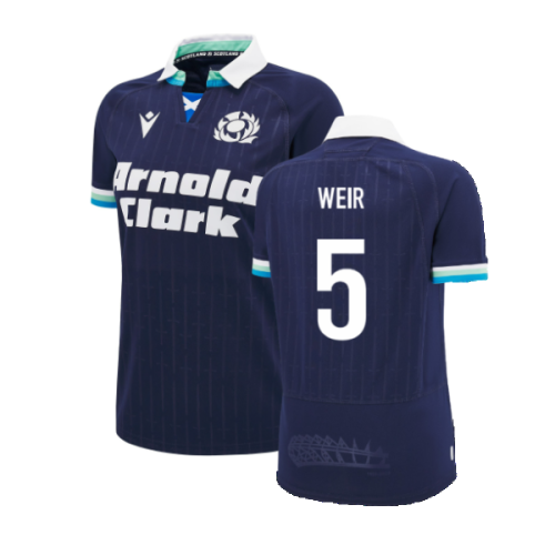 2024-2025 Scotland Rugby Home Poly Replica Shirt (Womens) (Weir 5)