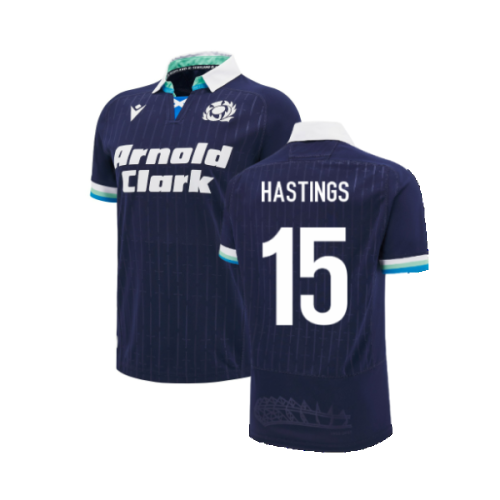 2024-2025 Scotland Rugby Home Replica Shirt (Kids) (Hastings 15)