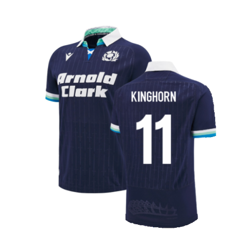 2024-2025 Scotland Rugby Home Replica Shirt (Kids) (Kinghorn 11)