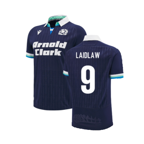 2024-2025 Scotland Rugby Home Replica Shirt (Kids) (Laidlaw 9)