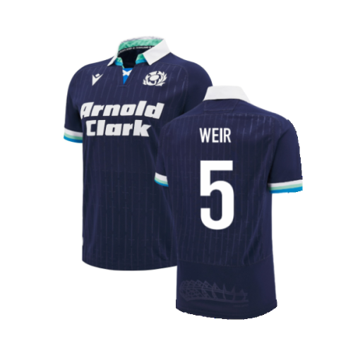 2024-2025 Scotland Rugby Home Replica Shirt (Kids) (Weir 5)