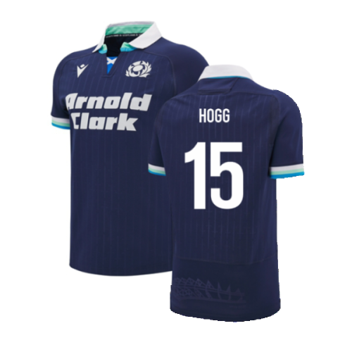 2024-2025 Scotland Rugby Home Slim Fit Shirt (Hogg 15)