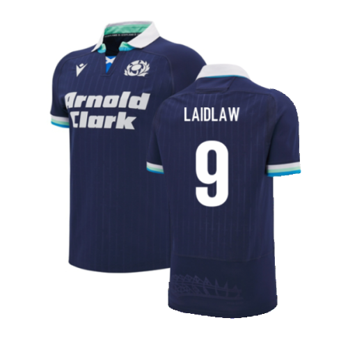 2024-2025 Scotland Rugby Home Slim Fit Shirt (Laidlaw 9)