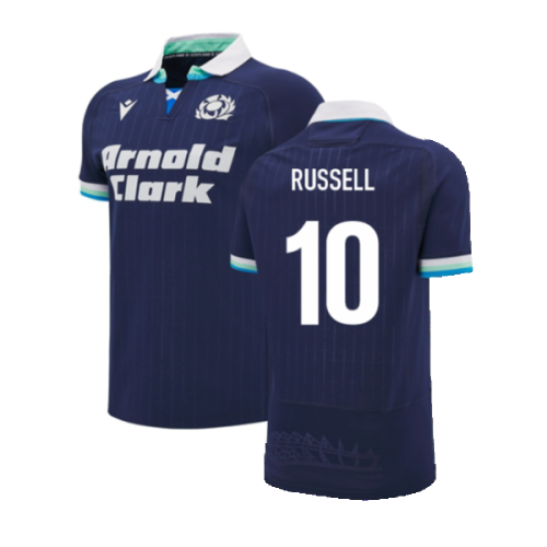 2024-2025 Scotland Rugby Home Slim Fit Shirt (Russell 10)