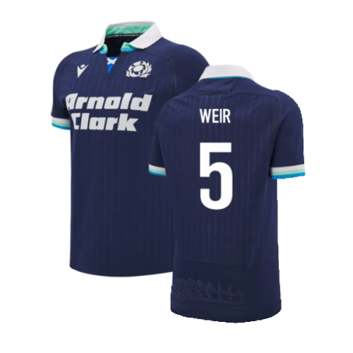 2024-2025 Scotland Rugby Home Slim Fit Shirt (Weir 5)