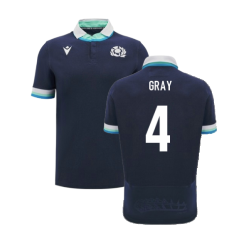 2024-2025 Scotland Rugby Home SS Cotton Shirt (Gray 4)