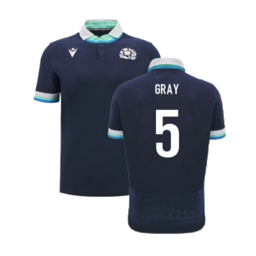 2024-2025 Scotland Rugby Home SS Cotton Shirt (Gray 5)