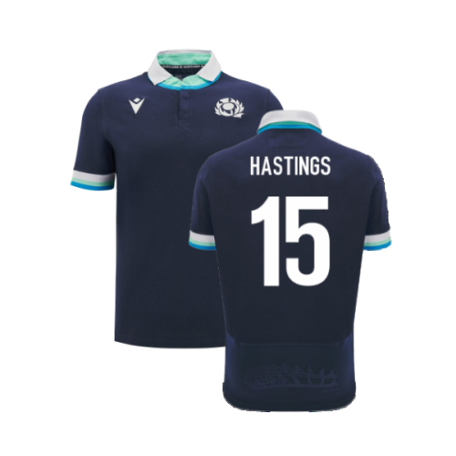 2024-2025 Scotland Rugby Home SS Cotton Shirt (Kids) (Hastings 15)