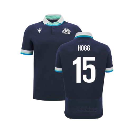 2024-2025 Scotland Rugby Home SS Cotton Shirt (Kids) (Hogg 15)