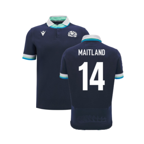 2024-2025 Scotland Rugby Home SS Cotton Shirt (Kids) (Maitland 14)