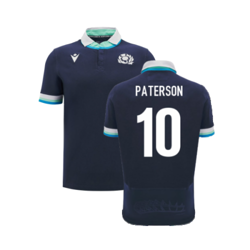 2024-2025 Scotland Rugby Home SS Cotton Shirt (Kids) (Paterson 10)