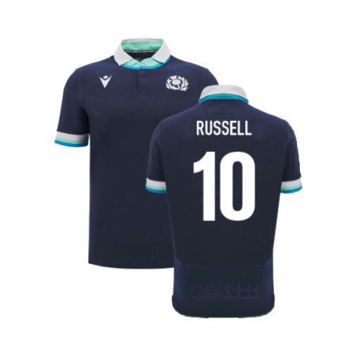 2024-2025 Scotland Rugby Home SS Cotton Shirt (Kids) (Russell 10)