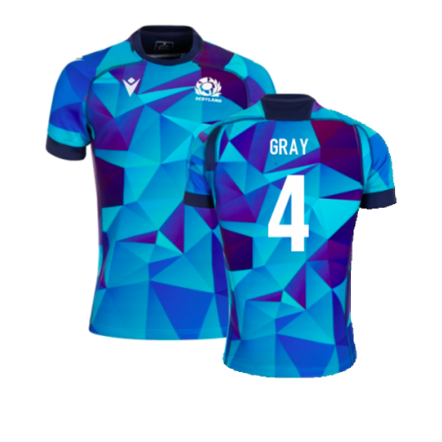 2024-2025 Scotland Rugby Training Jersey (Blue) (Gray 4)